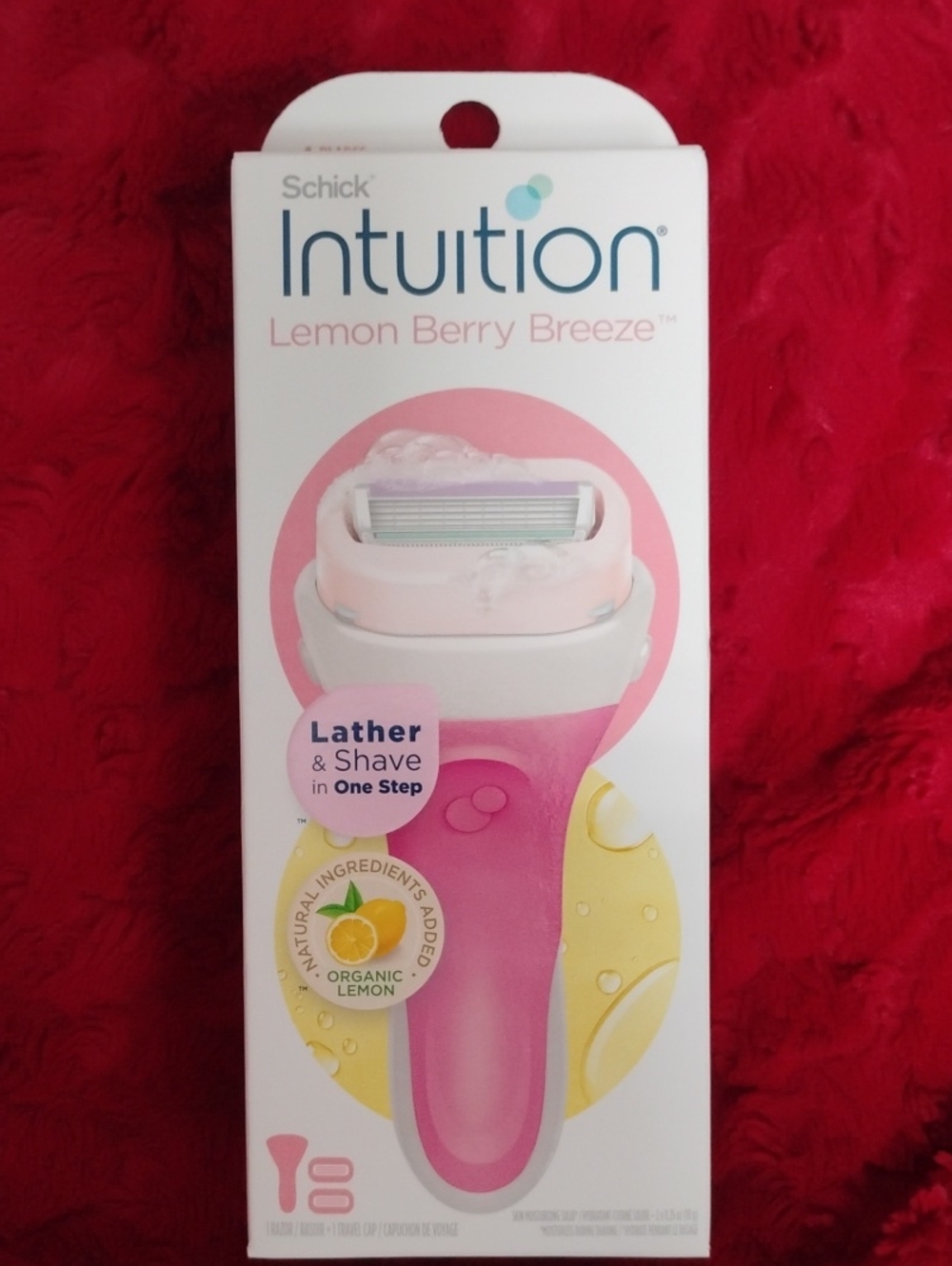 Schick Intuition Lemon Berry Breeze Women's Razor Organic Lemon